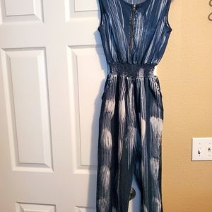 Tie-died Blue-Jean Romper